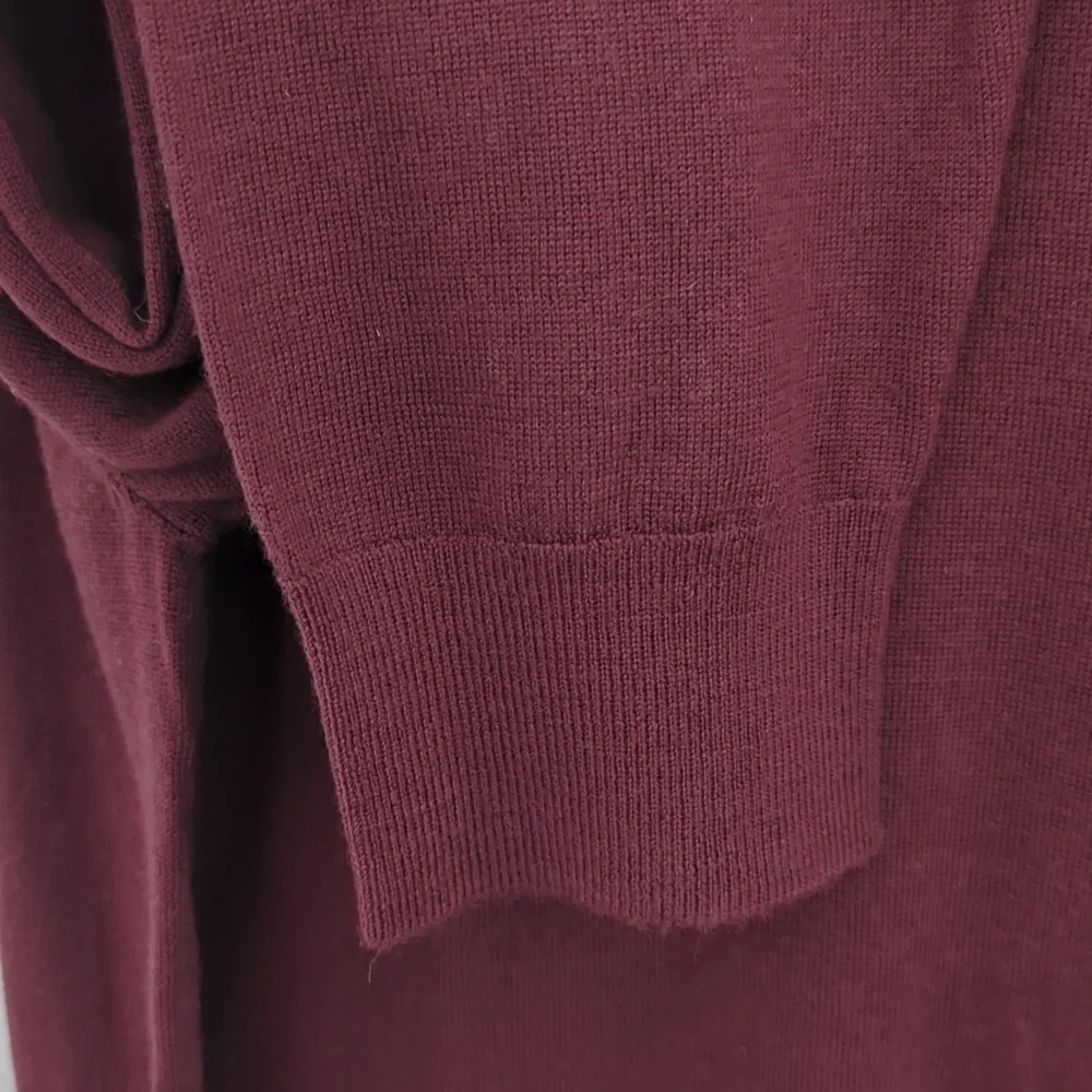 Banana Republic Burgundy Merino Wool Sweater